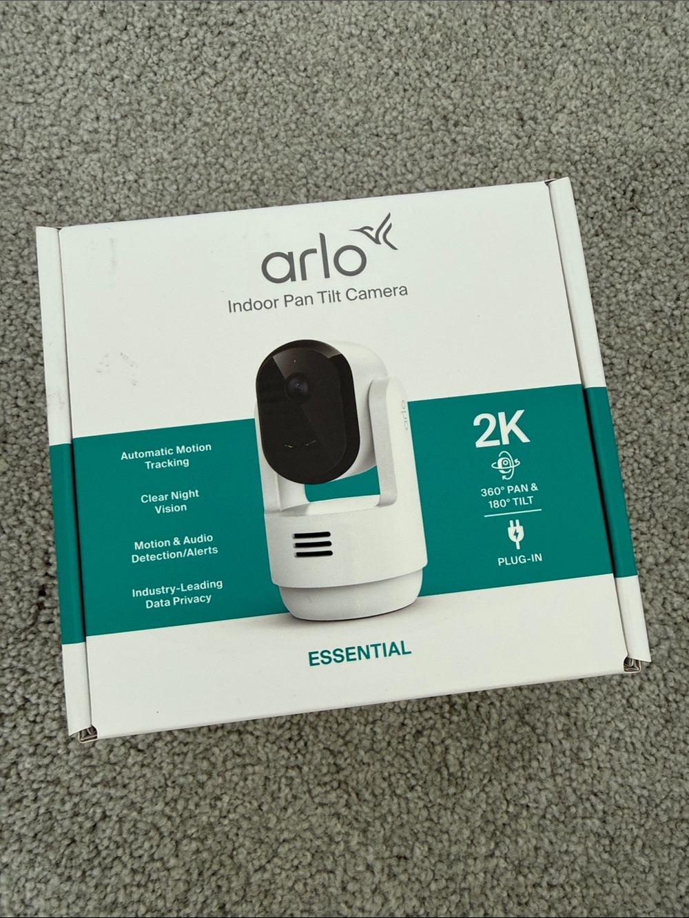 Arlo Essential Indoor Pan Tilt Camera - White